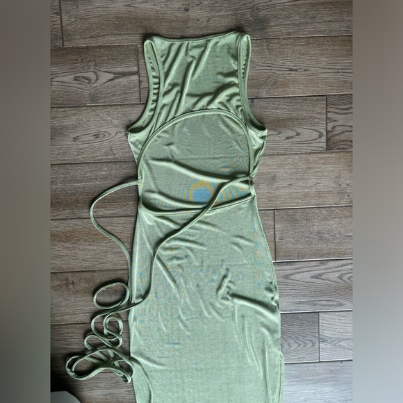 WHITE FOX BOUTIQUE Easy Does It Maxi Dress Sage Size XS - Picture 7 of 13